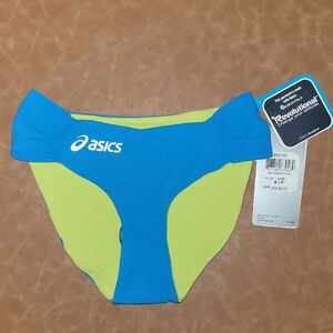 ASICS Reversible Blue and Lime Green Keli Bikini Bottom Size S/P NWT